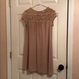 Dusty rose pink dress